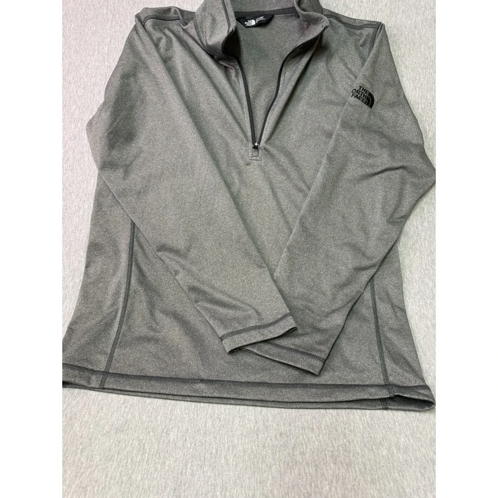 The North Face tech 1/4-zip (quarter zip) fleece Asphalt Grey Heather Men's